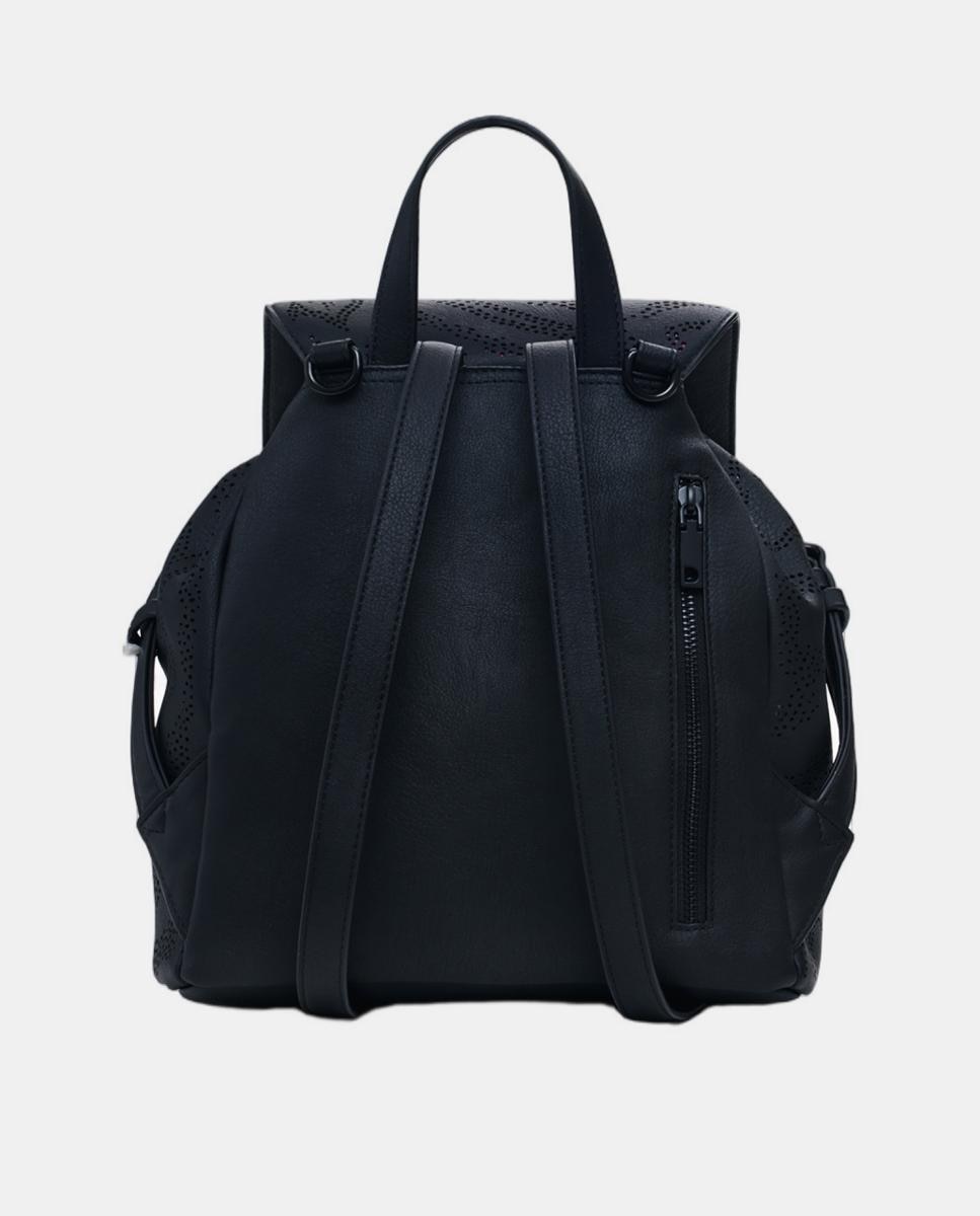 Mochila Pequena Perfurada Preto-3