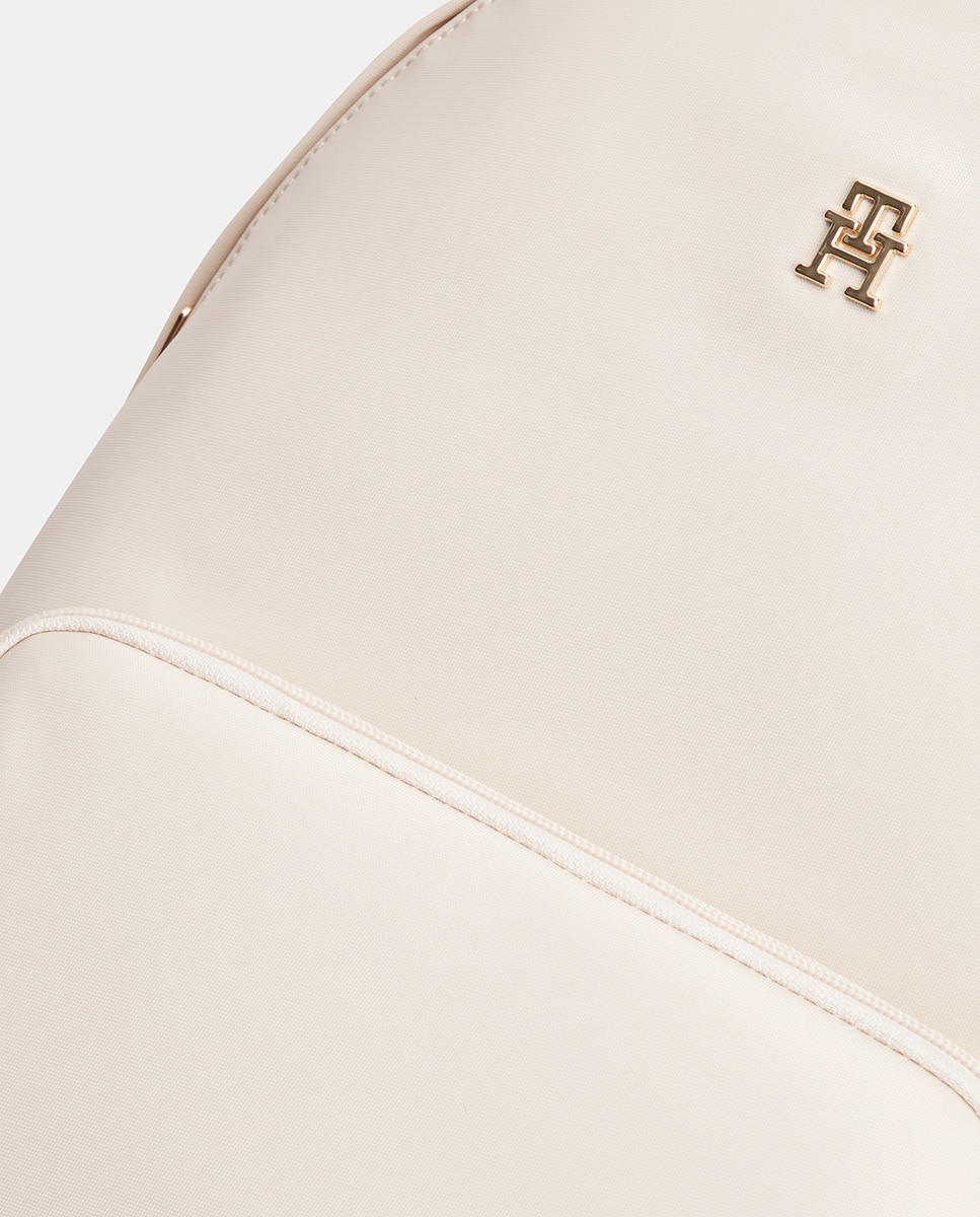 Mochila de Nylon com Logótipo TH Creme-3