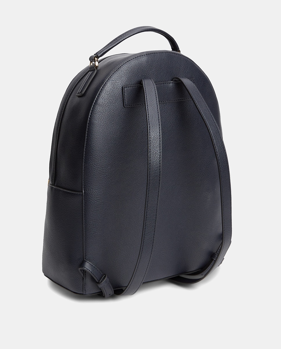 Mochila em Ecopele com Logótipo TH Azul-marinho-4