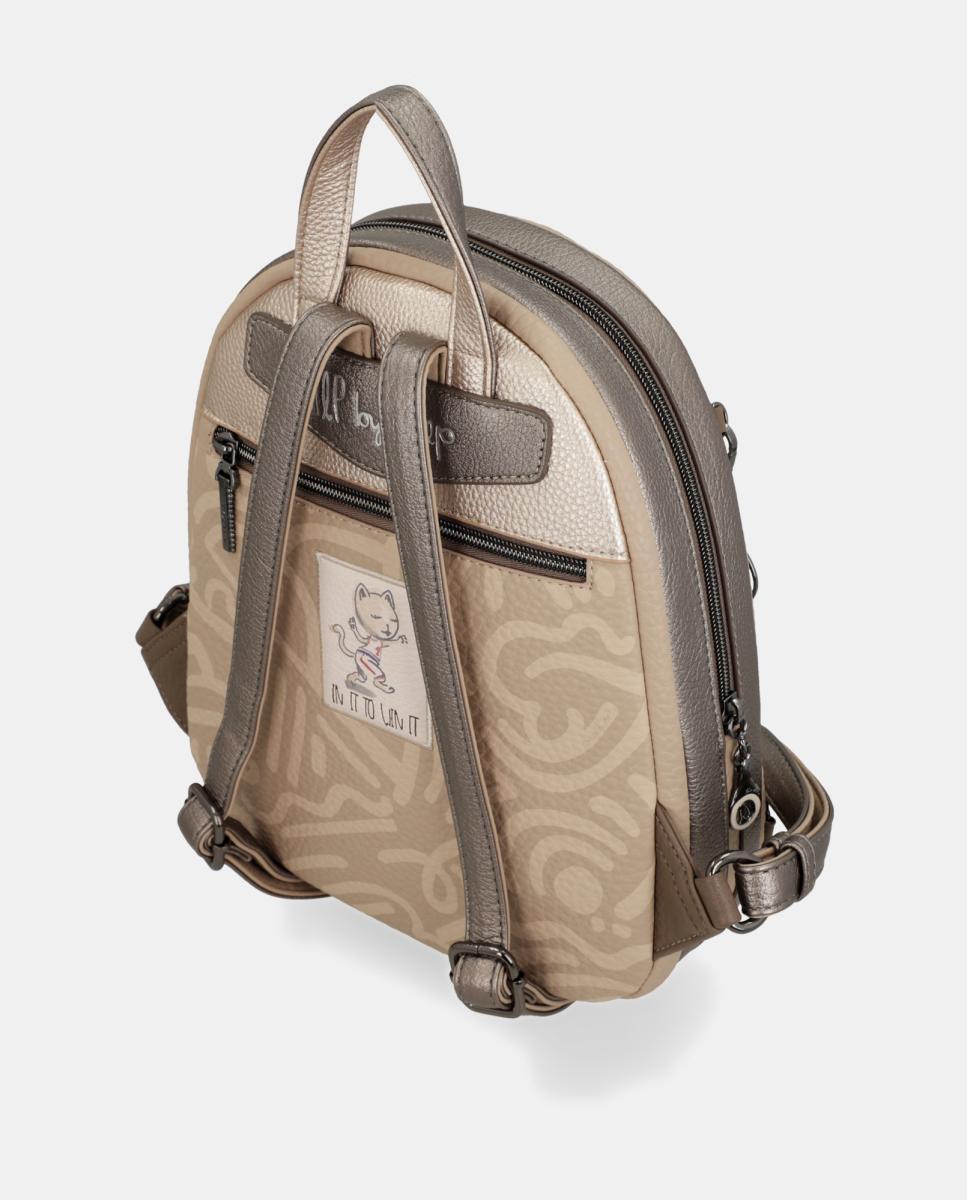 Mochila Pequena de Passeio Olympia Multicolor-4
