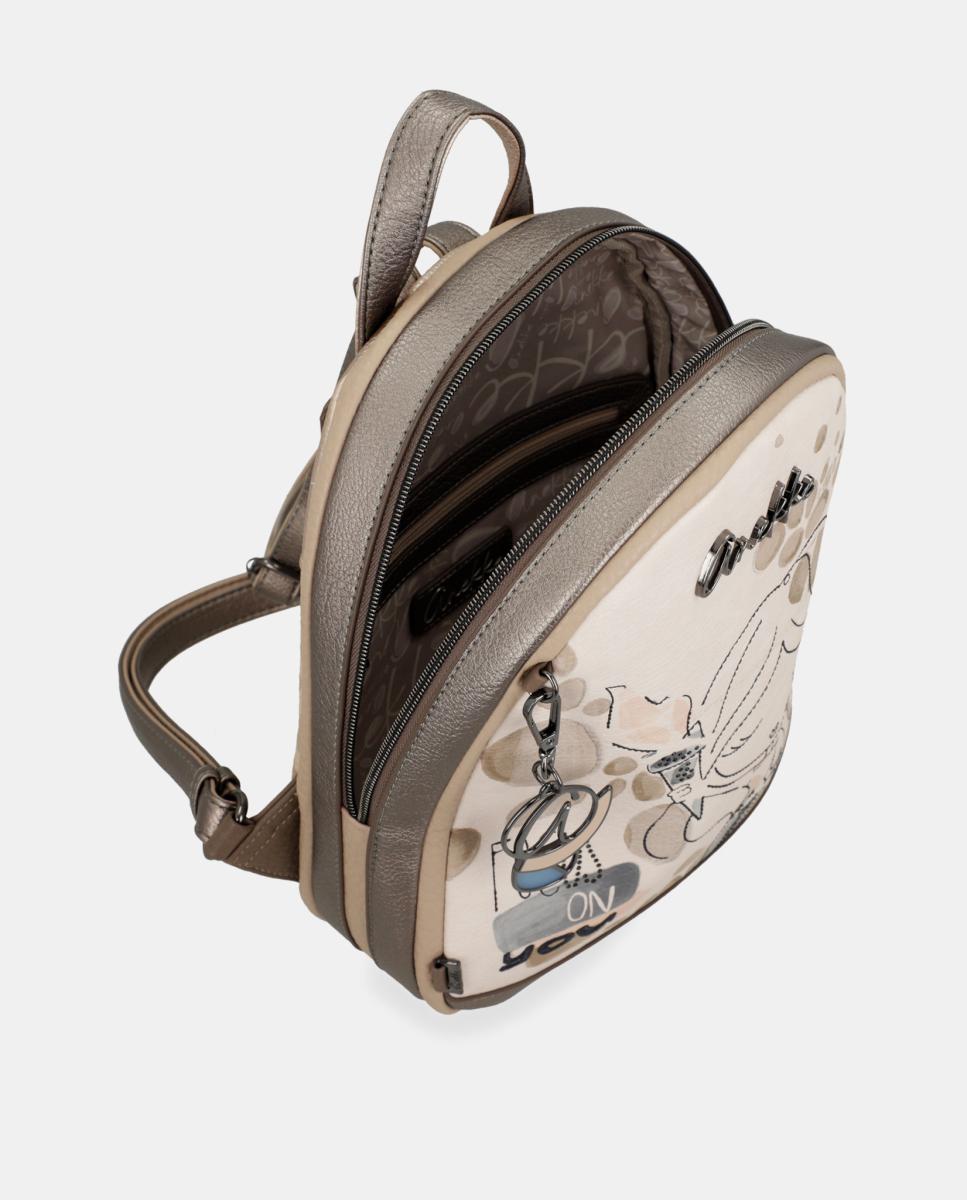 Mochila Pequena de Passeio Olympia Multicolor-5