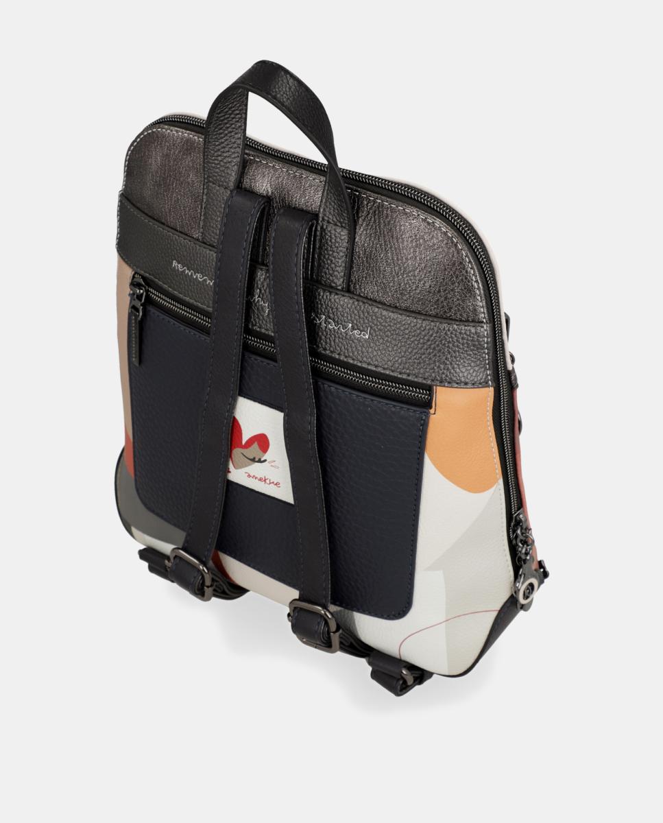 Mochila com Bolso à Frente Eikon Multicolor-4