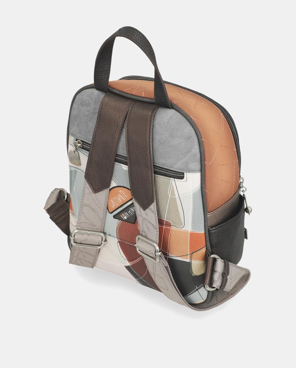 Mochila com Estampado Sophia Multicolor-4