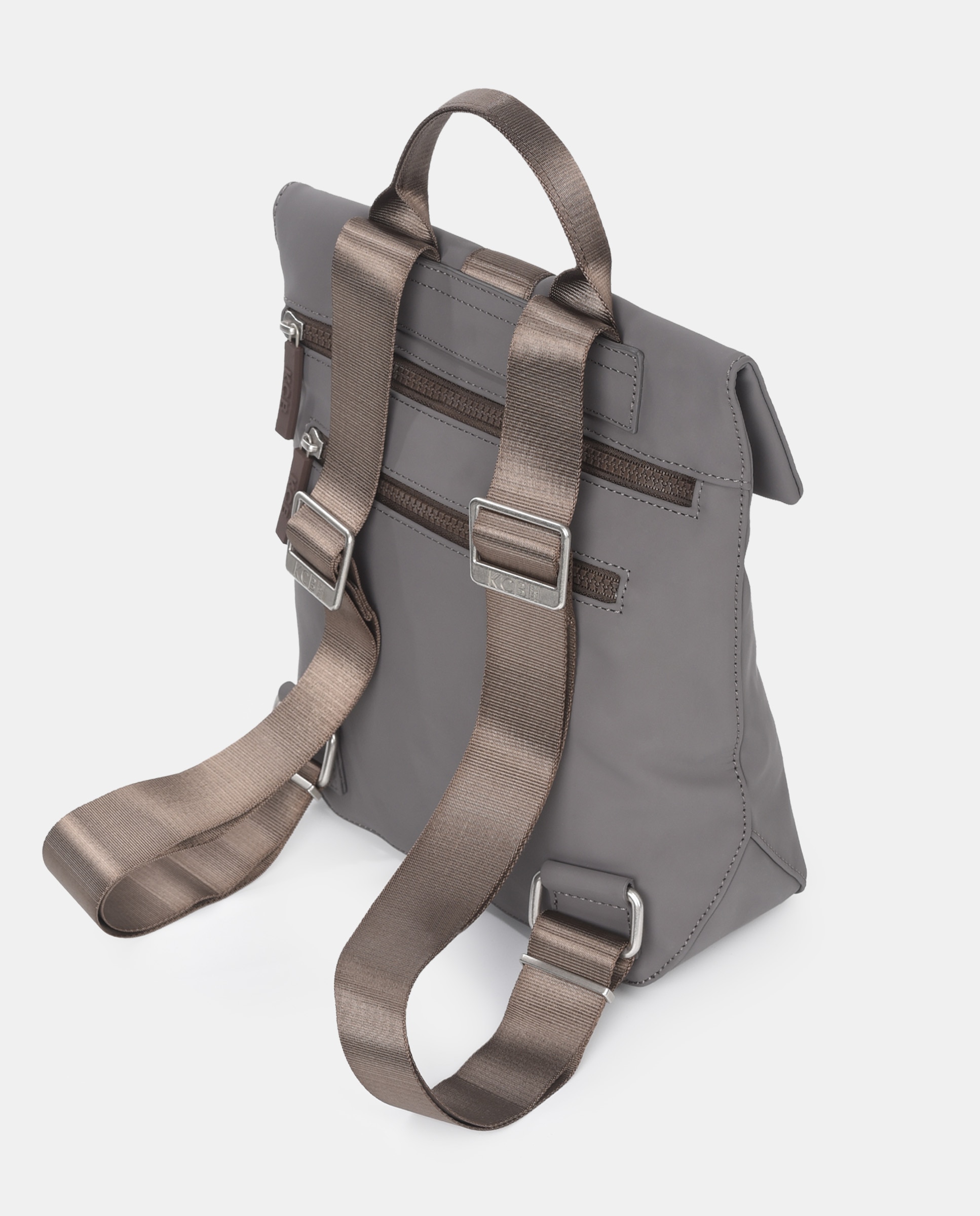 Mochila anti-roubo grande KCB Chain Cinzento-3