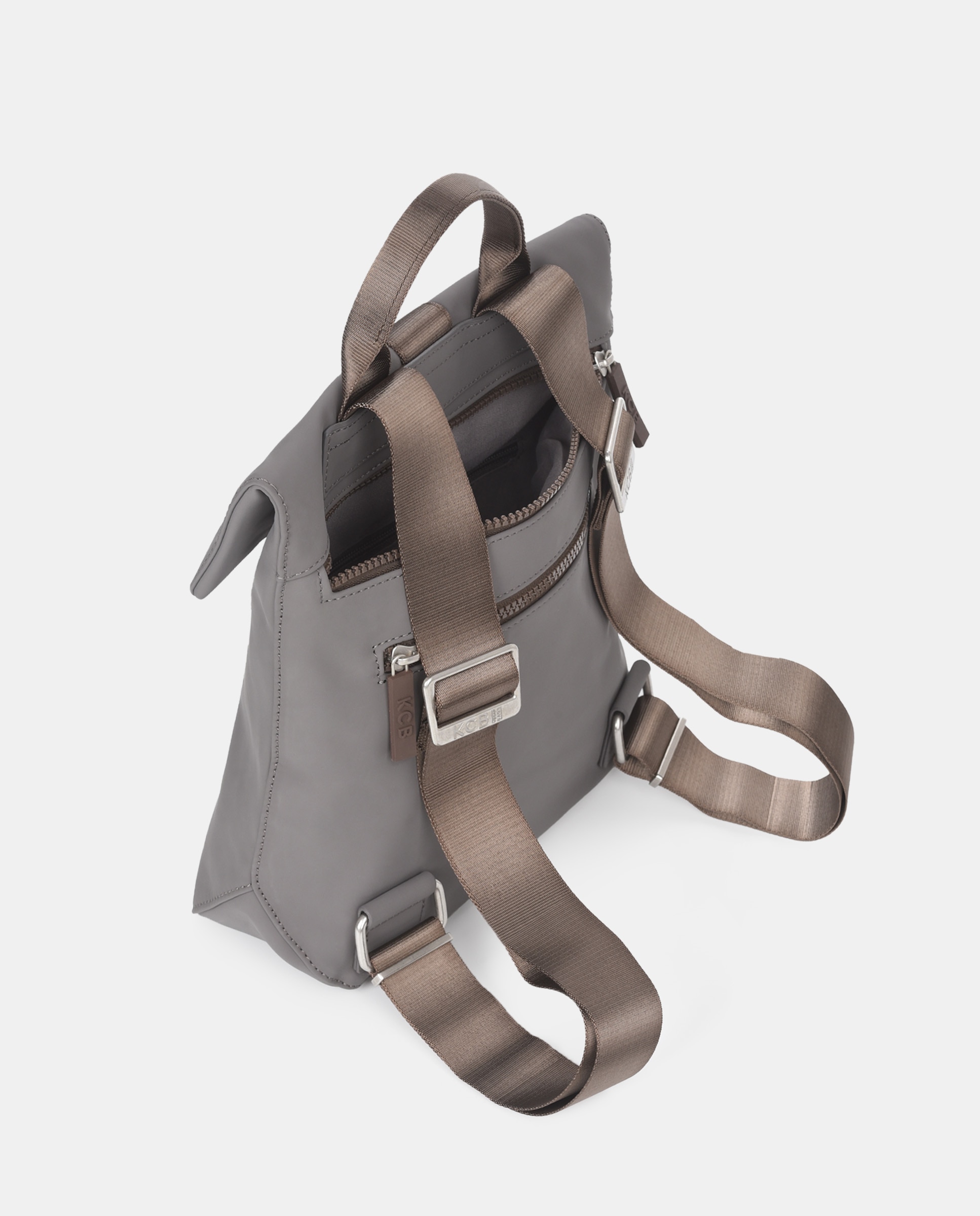 Mochila anti-roubo pequena KCB Chain Cinzento-2
