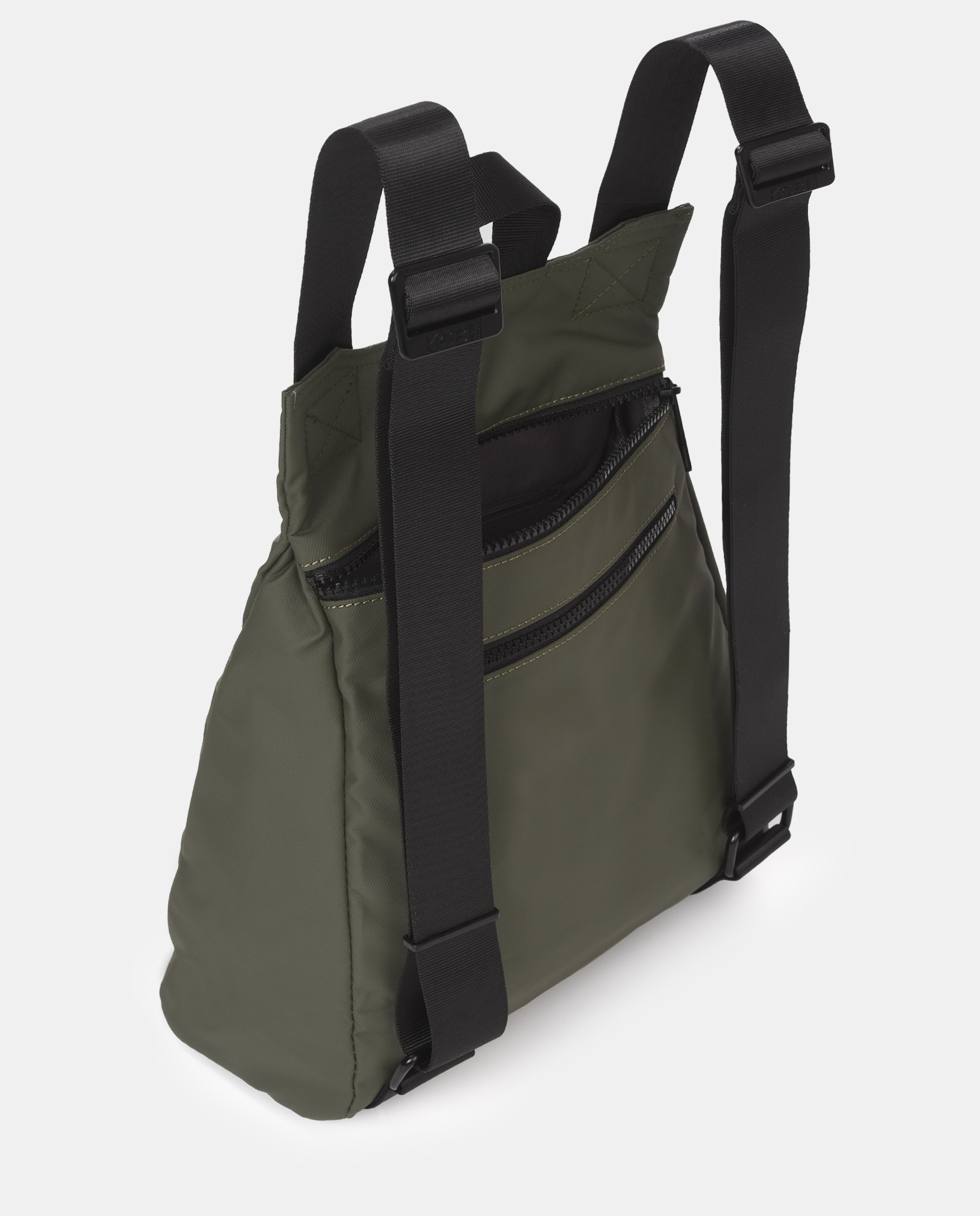 Mochila anti-roubo grande KCB Dual Caqui-2