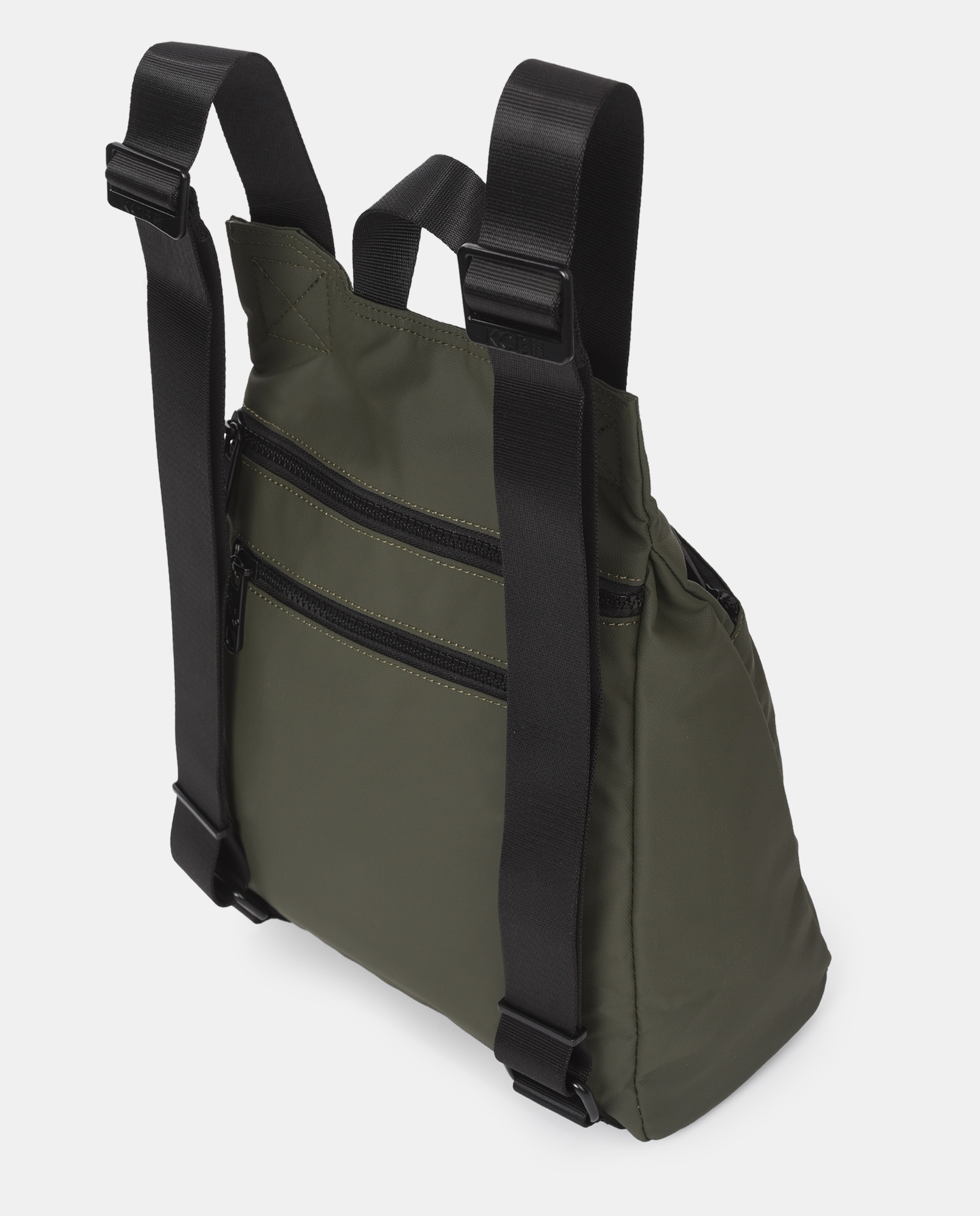 Mochila anti-roubo grande KCB Dual Caqui-3