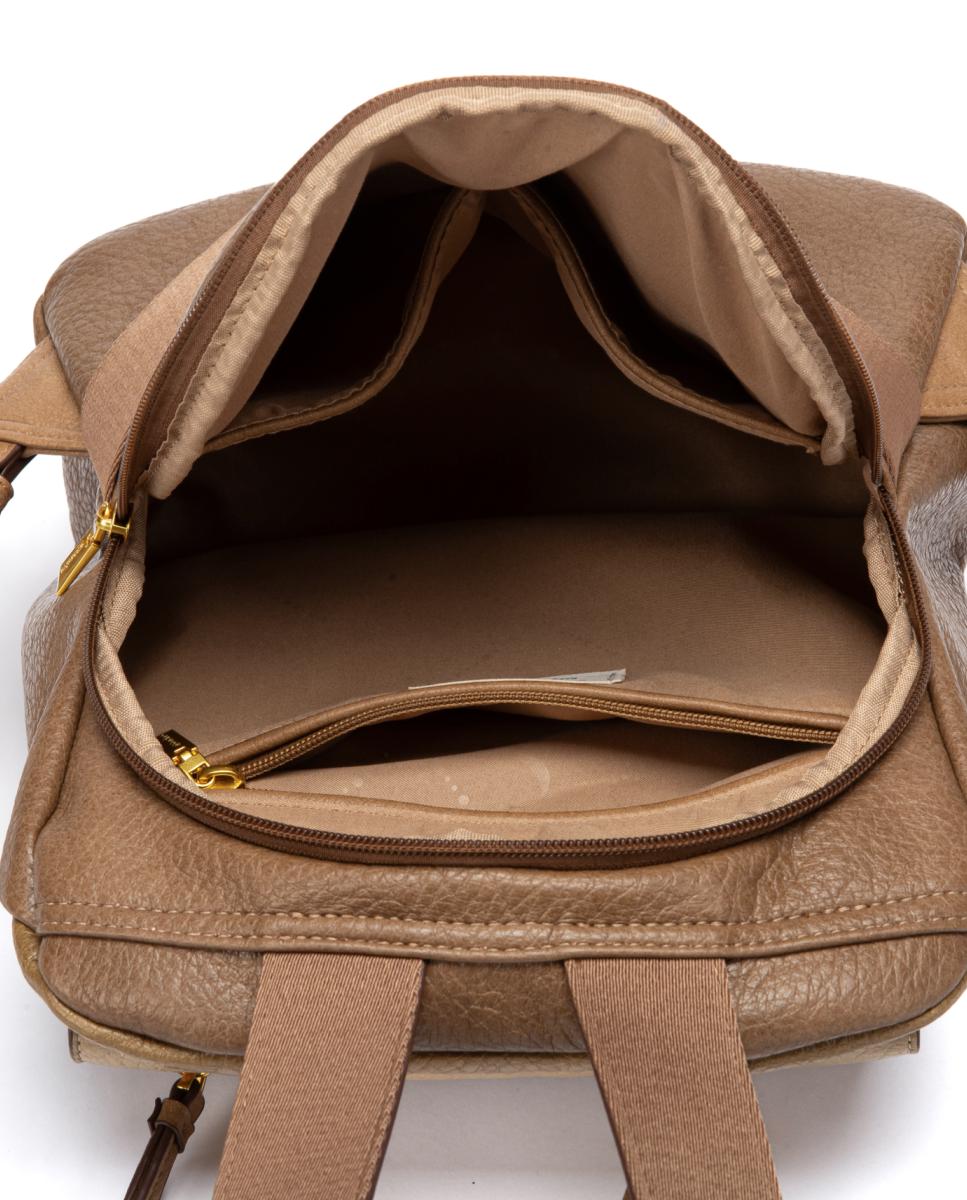 Mochila em Materiais Reciclados Taupe-5