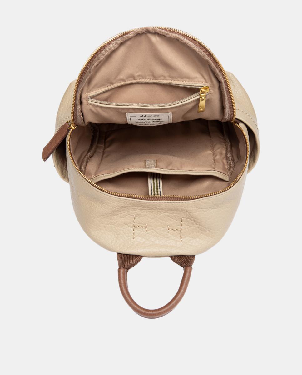 Mochila em Materiais Reciclados Bege-5