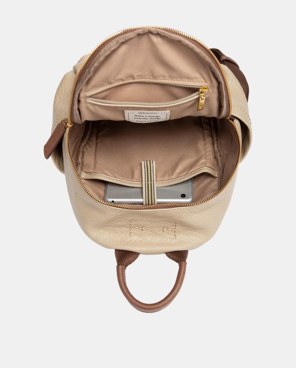 Mochila em Materiais Reciclados Bege-6