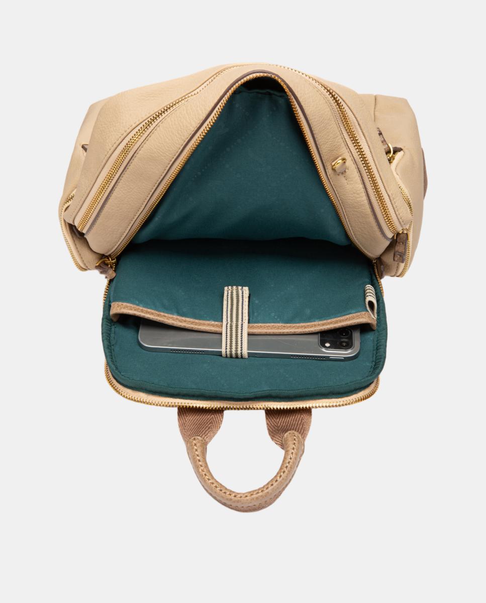 Mochila em Materiais Reciclados Bege-6