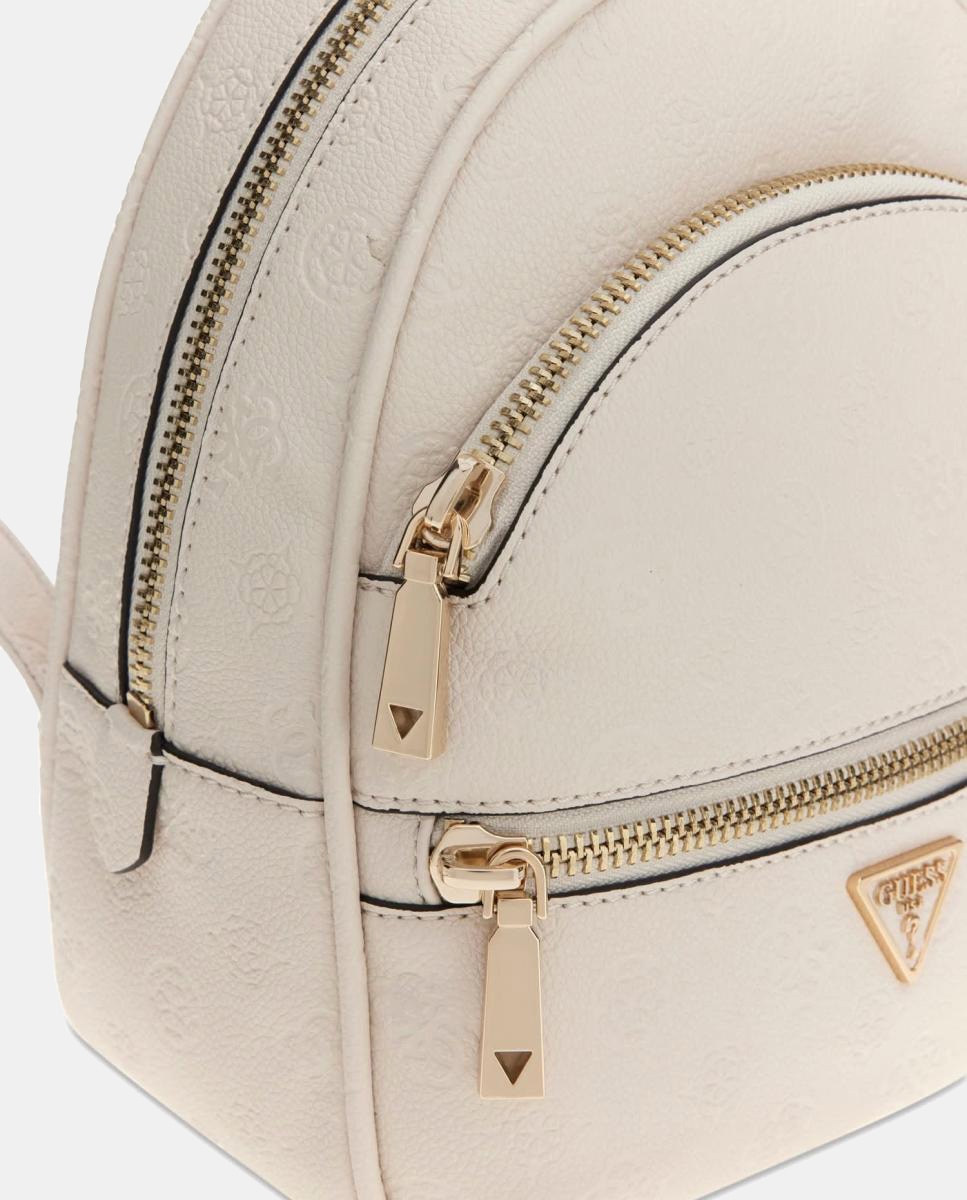 Mochila com Fecho de Correr Branco-3