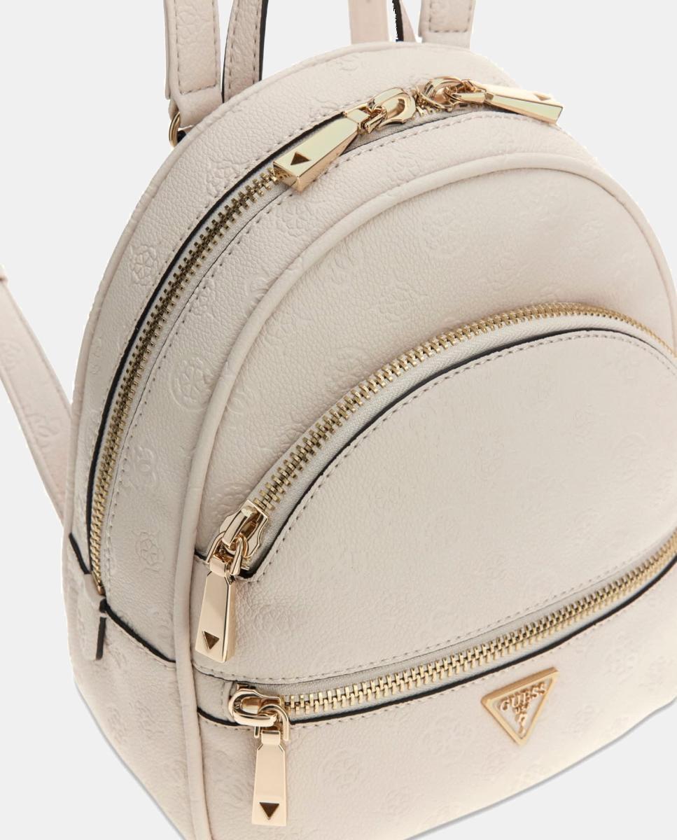 Mochila com Fecho de Correr Branco-4