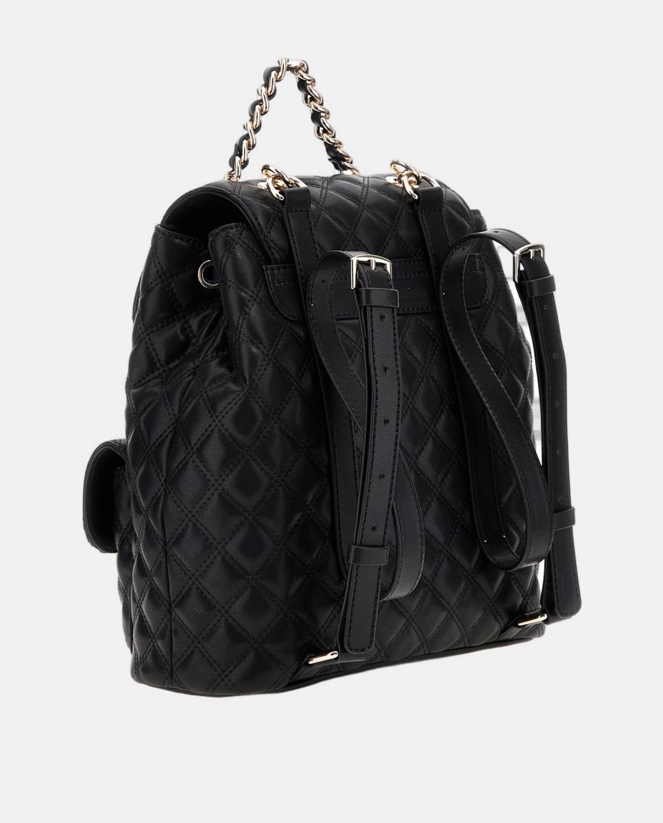 Mochila com Aba e Fecho Magnético Preto-4