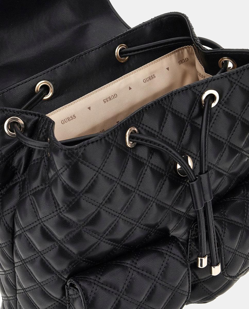 Mochila com Aba e Fecho Magnético Preto-5