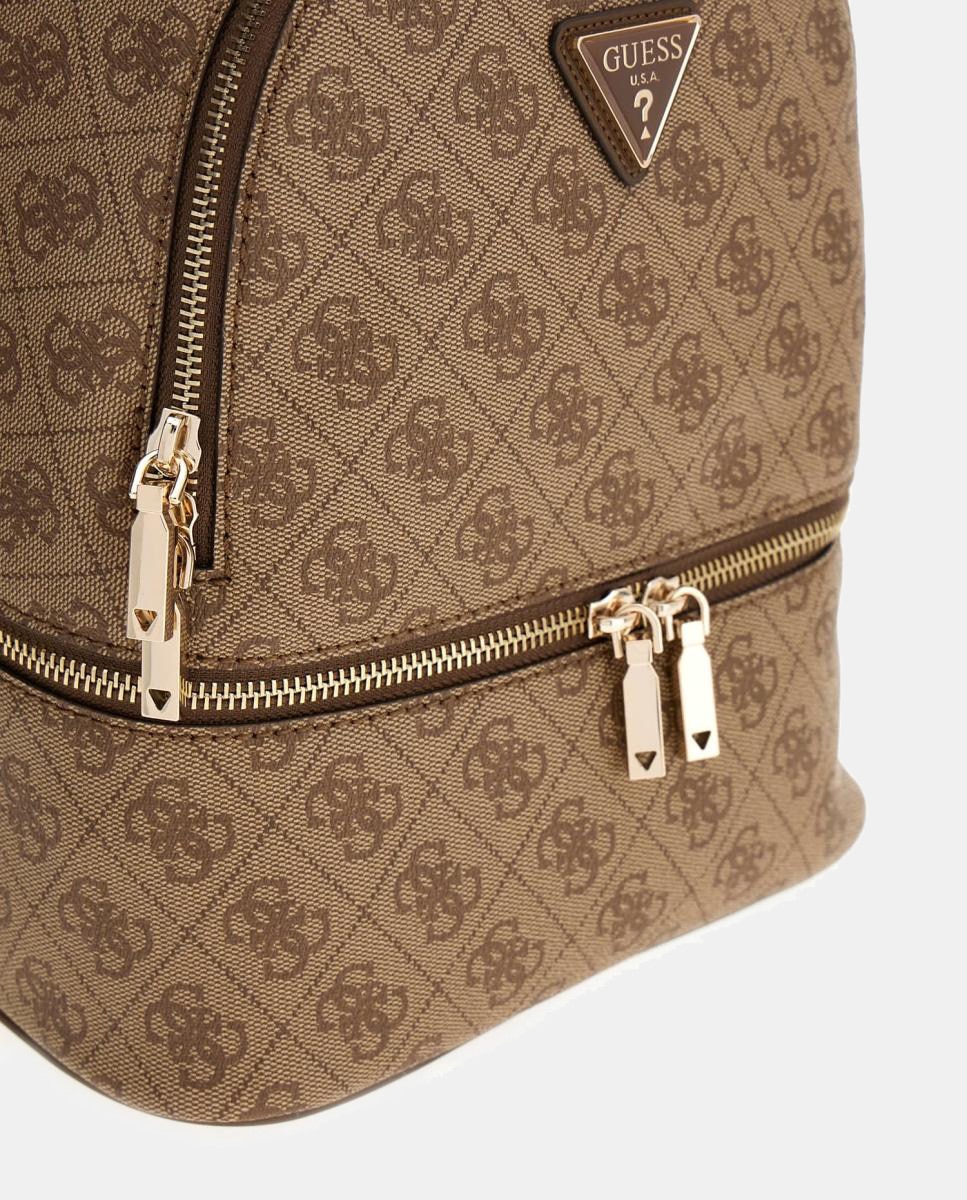 Mochila com Fecho de Correr Castanho-claro-4