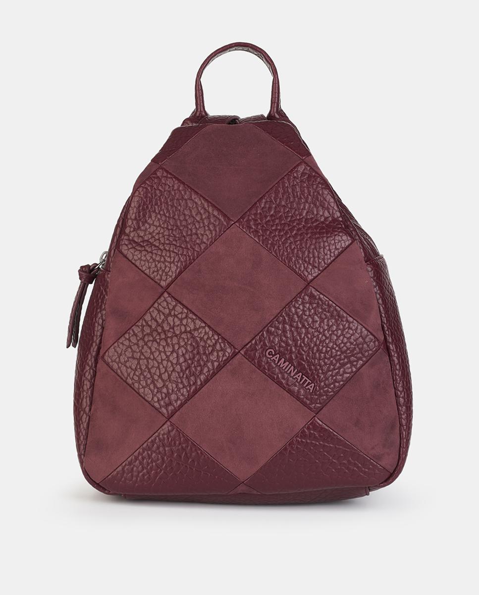 Imagen 1 de Mochila con cremallera - Caminatta - Rojo Granate Rojo Granate