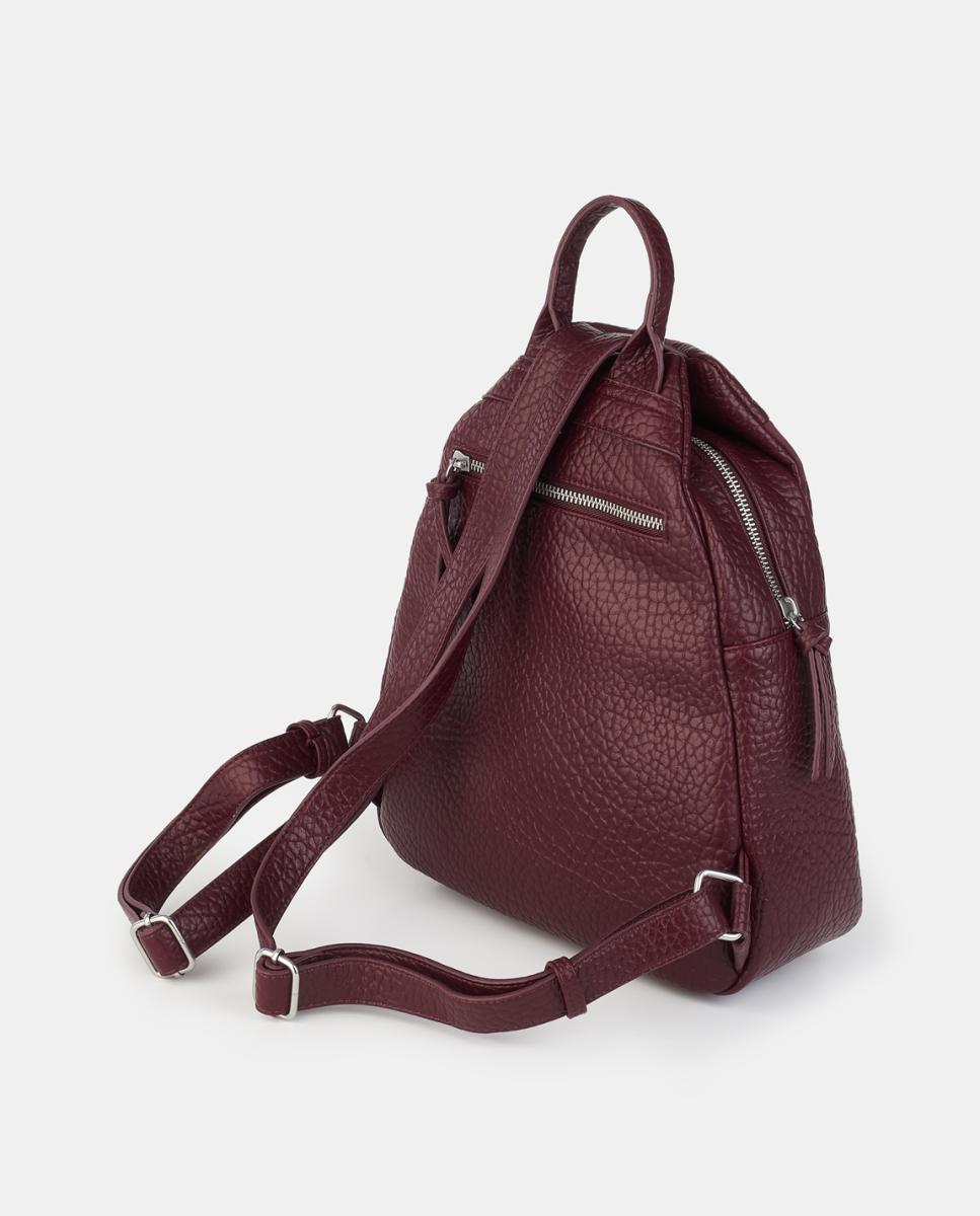 Imagen 2 de Mochila con cremallera - Caminatta - Rojo Granate Rojo Granate