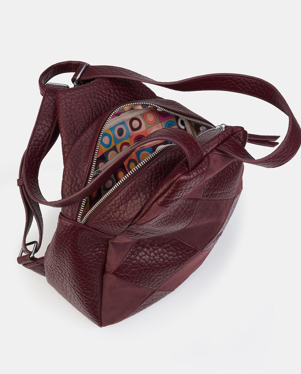 Imagen 3 de Mochila con cremallera - Caminatta - Rojo Granate Rojo Granate