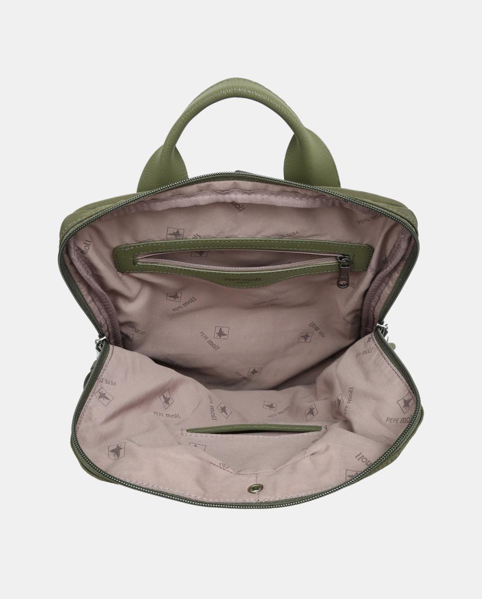 Mochila con bolsillo frontal Verde Pepe Moll Verde-4