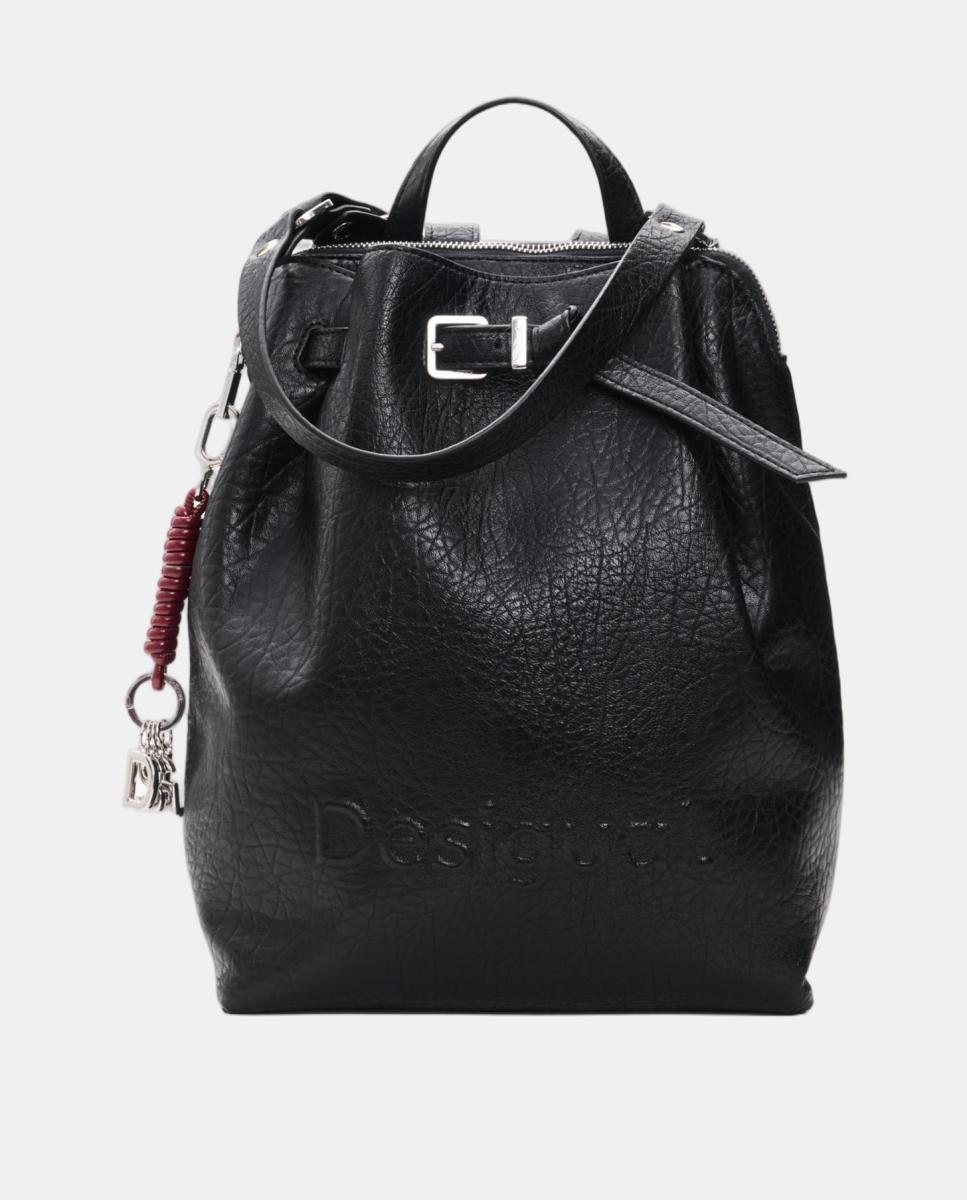 Imagem 0 de Mochila Half Logo Média com Efeito de Pele