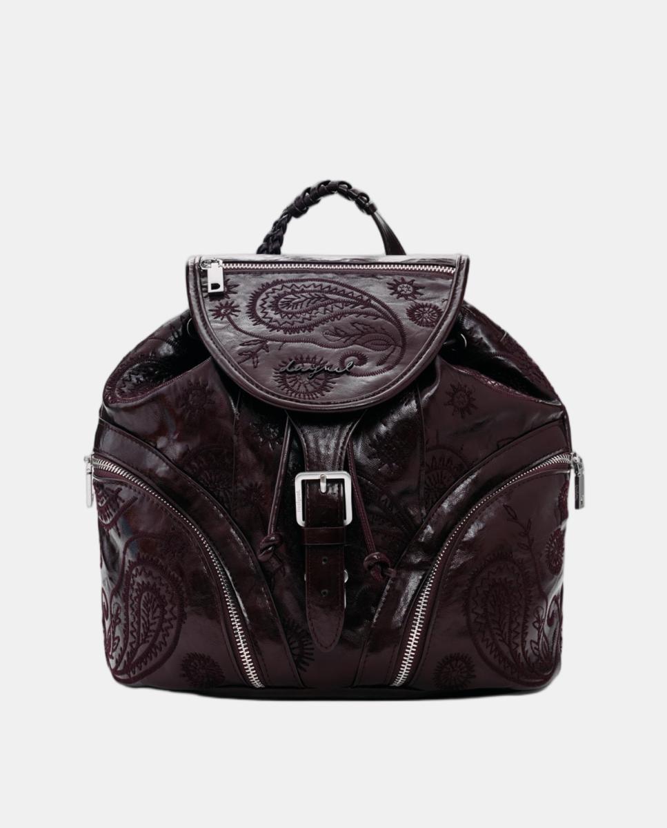 Imagem 0 de Mochila Siroco Pequena com Efeito de Pele