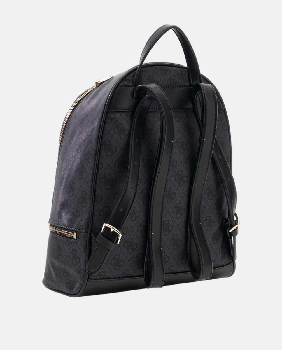 Mochila com Bolso à Frente e Fecho de Correr Cinzento-2
