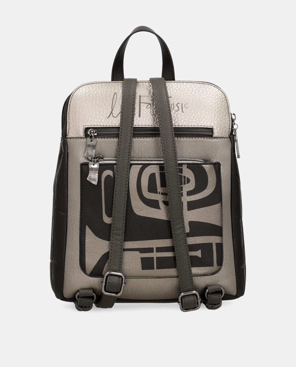 Mochila Quadrada Melody Multicolor-3