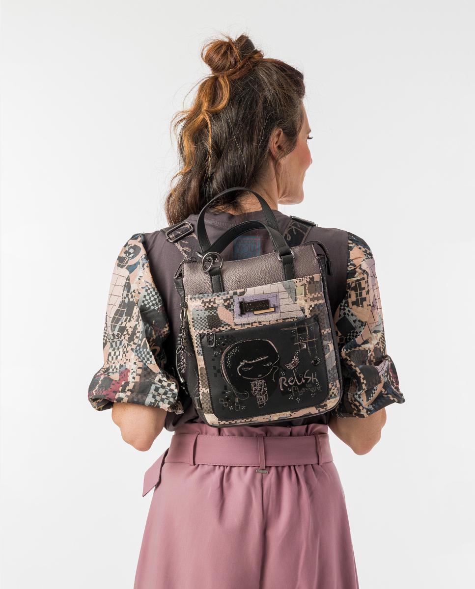 Mochila com Alça Curta Iron Multicolor-6