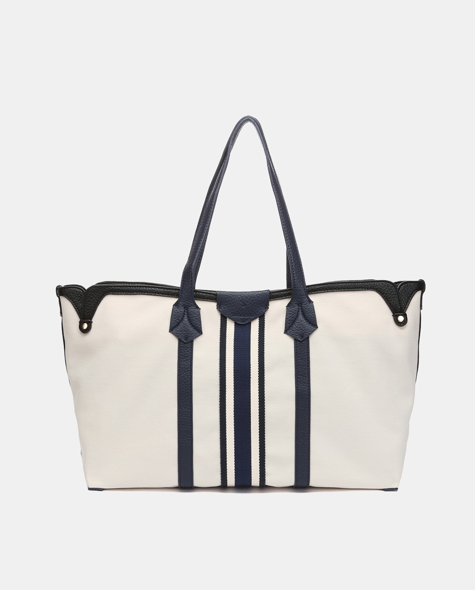 Imagem 0 de Mala Shopper Oceans Diary em Materiais Reciclados - Bege