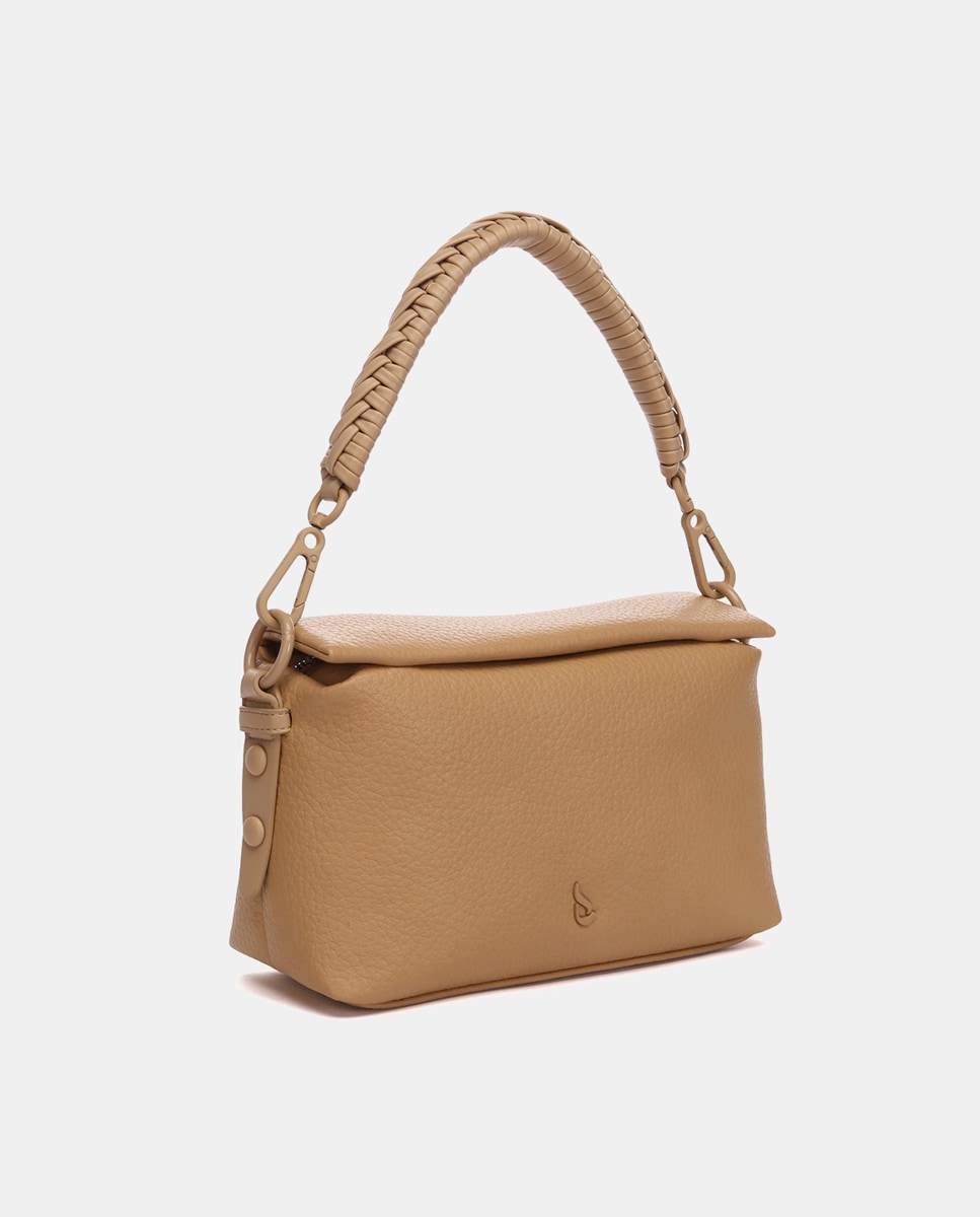 Mala de Ombro Oceans Diary em Materiais Reciclados - Camel Camel-2