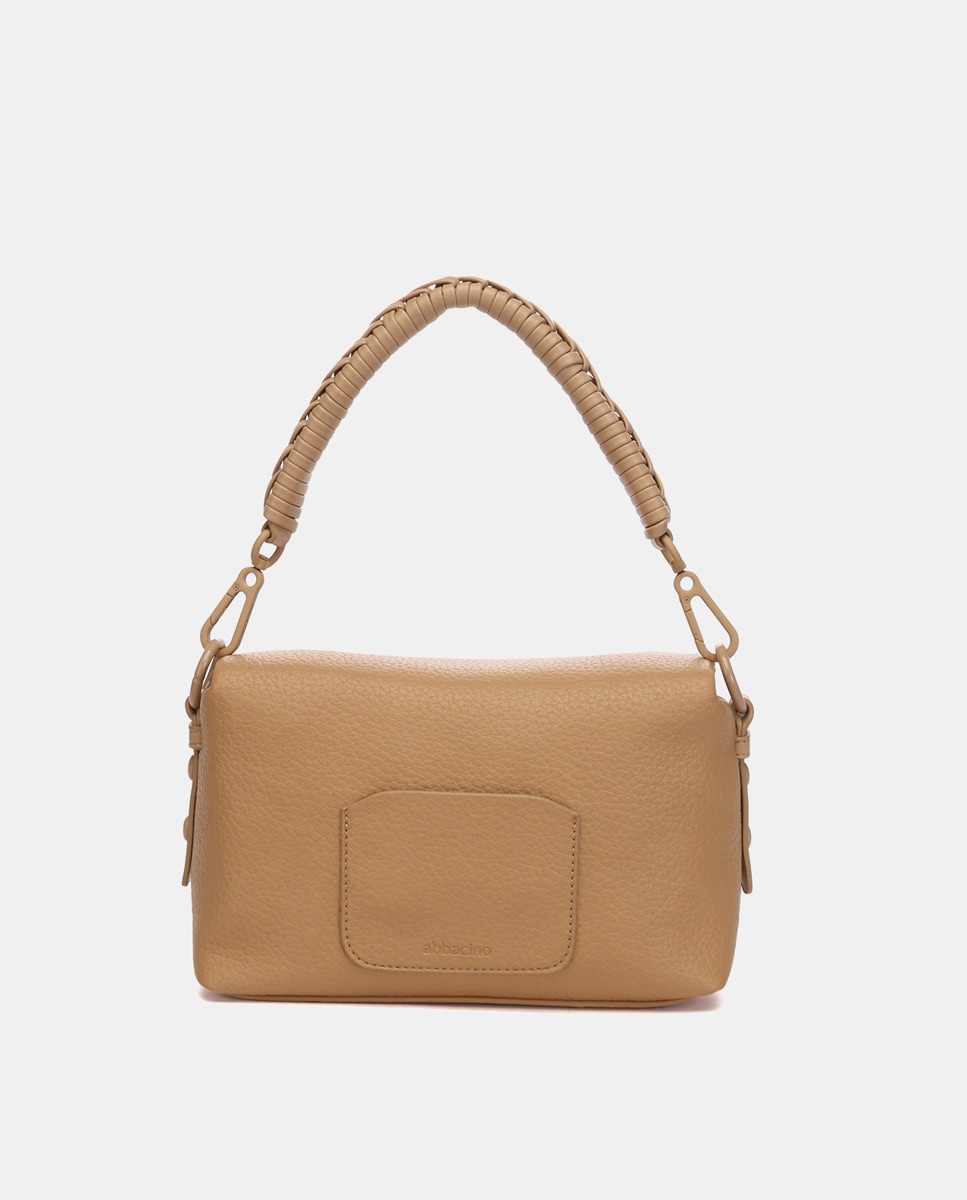 Mala de Ombro Oceans Diary em Materiais Reciclados - Camel Camel-3