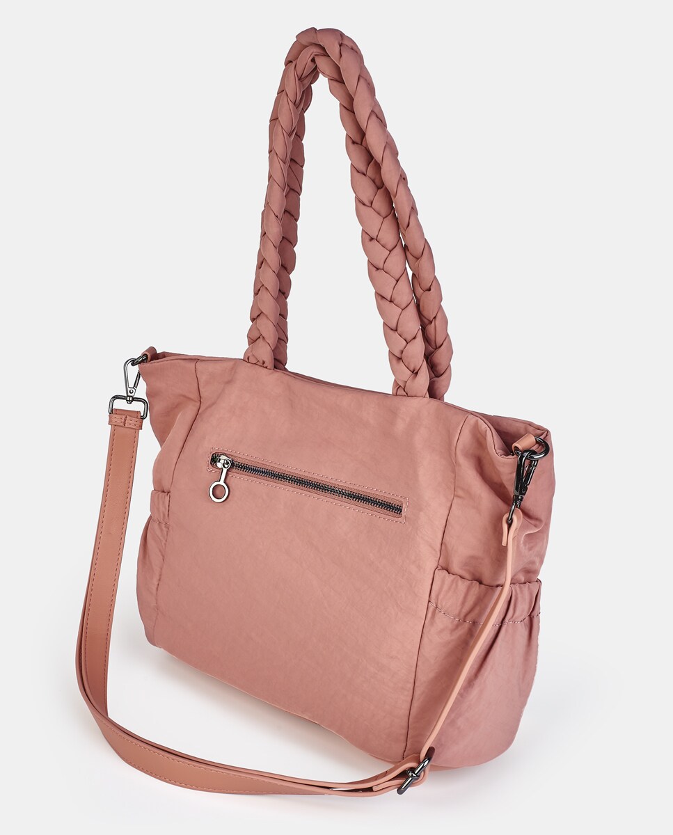 Mala Shopper com Logótipo Bege-2