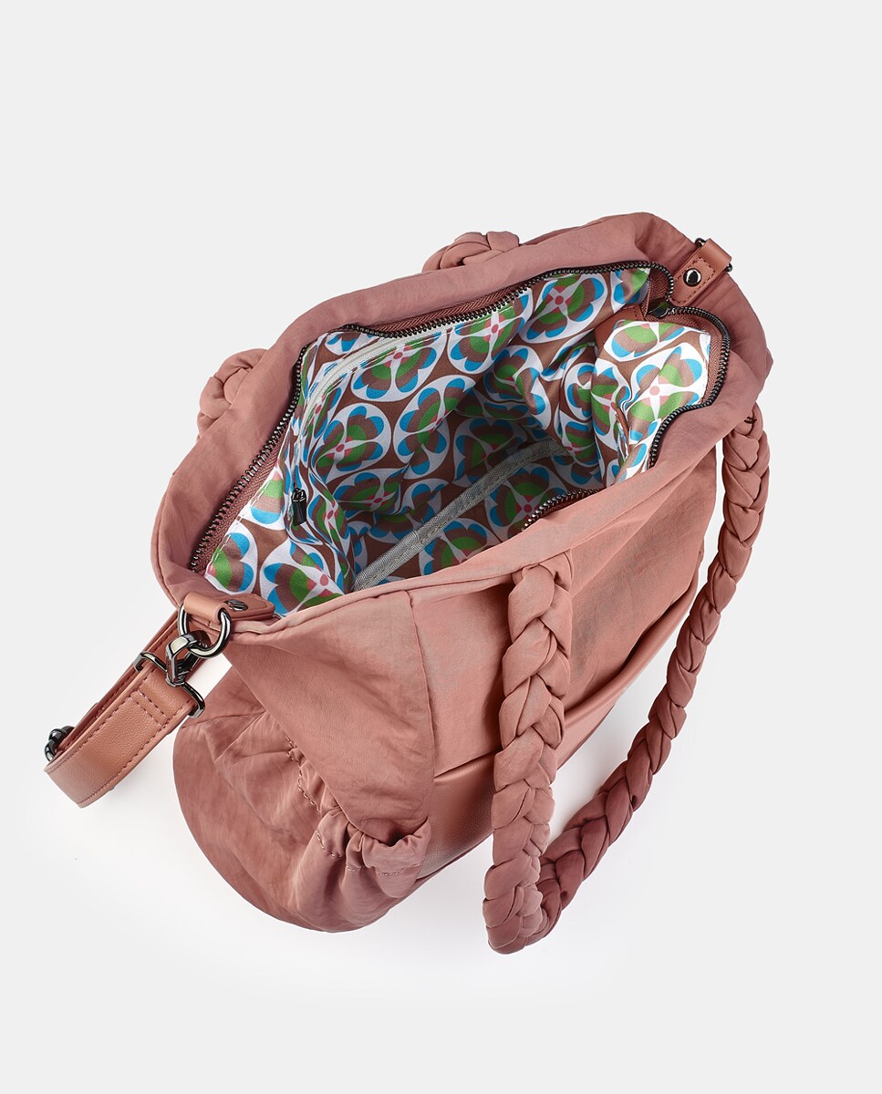 Mala Shopper com Logótipo Bege-3