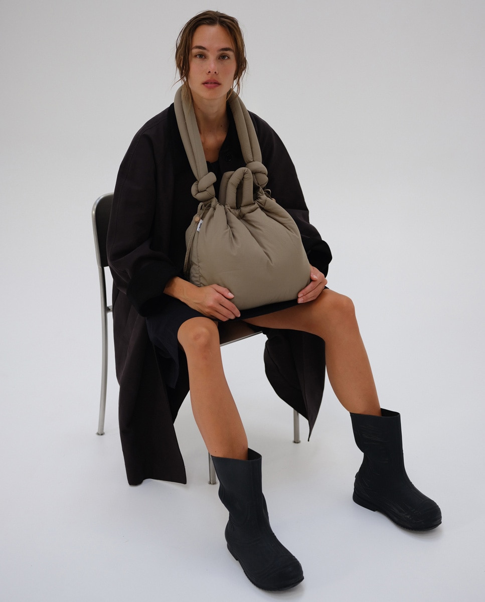 Bolso de hombro modelo Ona de Ölend - Olend - Verde claro Verde claro-3