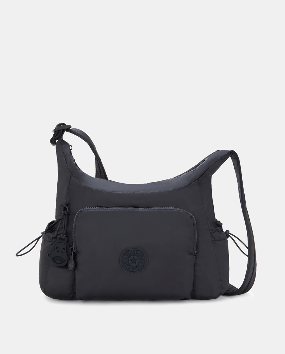 Mala a Tiracolo Média com Correia Ajustável Preto brilhante-1