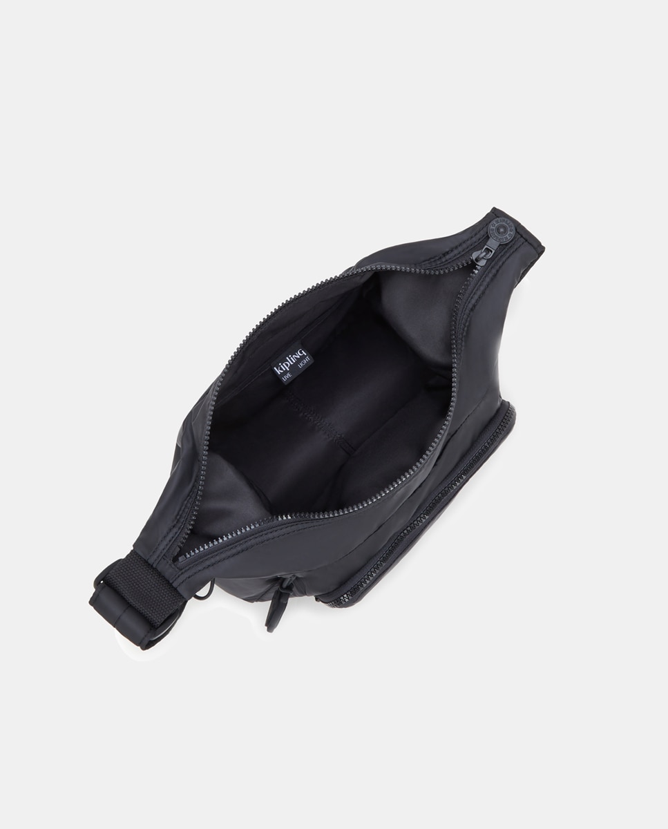 Mala a Tiracolo Média com Correia Ajustável Preto brilhante-3