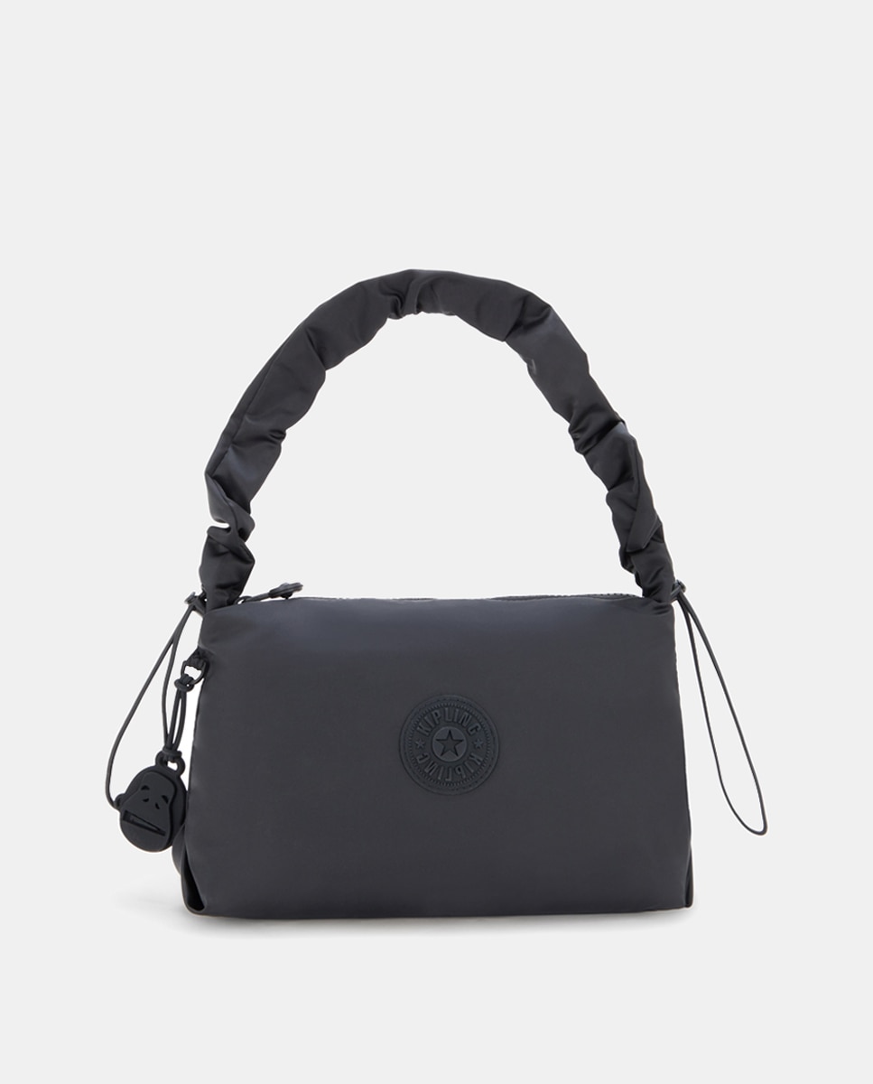 Mala de Ombro Pequena com Fecho de Correr Preto-1