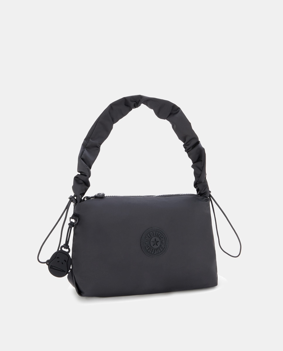 Mala de Ombro Pequena com Fecho de Correr Preto-4