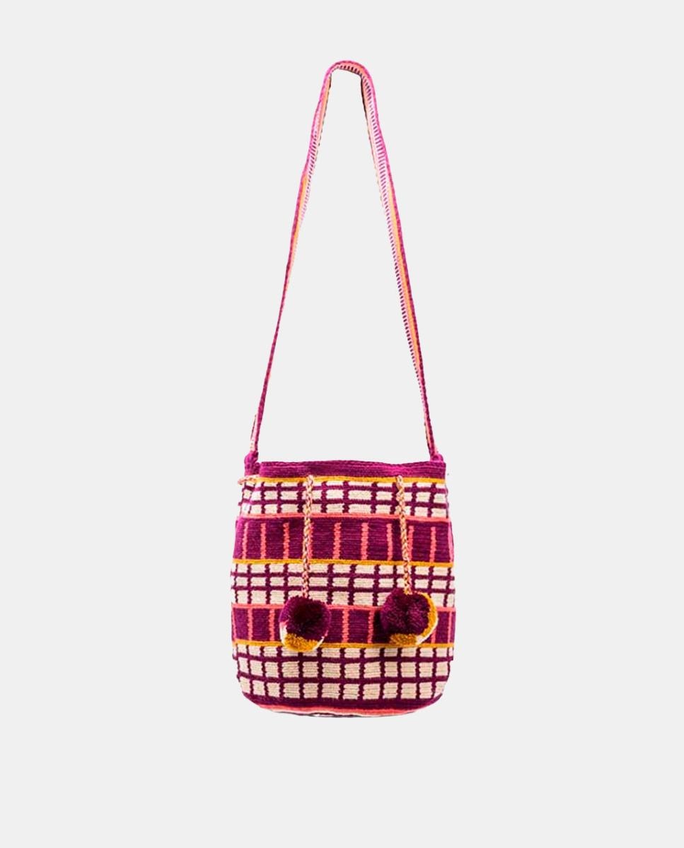 Mala Wayuu Grande Freson Fúcsia-2