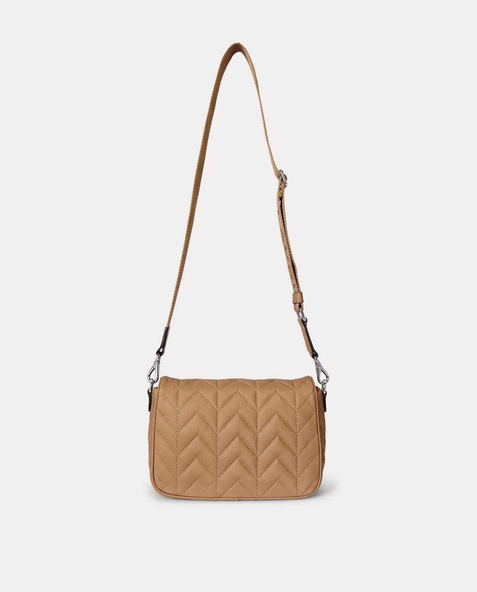 Mala Stevie Média de Nylon Acolchoado Bege-5