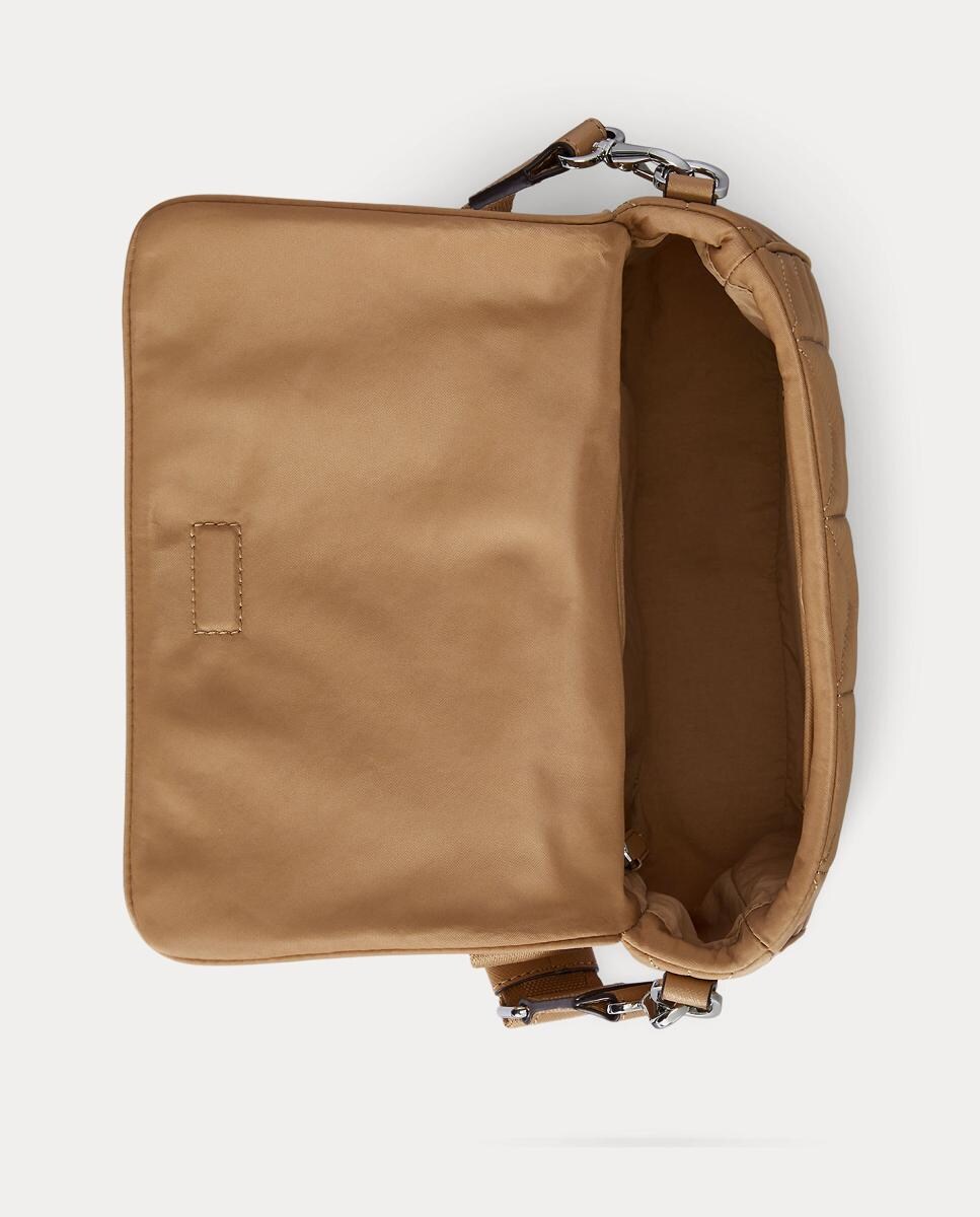 Mala Stevie Média de Nylon Acolchoado Bege-6