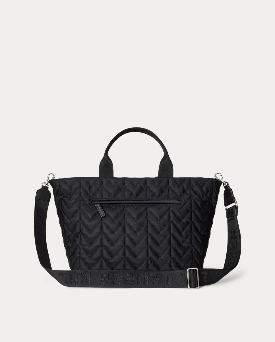 Mala Tipo Tote Stevie Grande de Nylon Acolchoado Preto-6