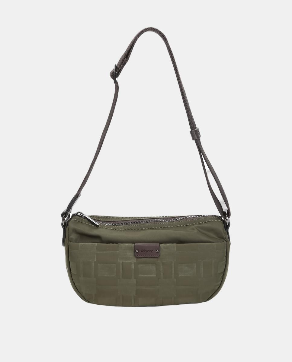 Mala a Tiracolo Pequena Freedom em Nylon Reciclado Verde-1