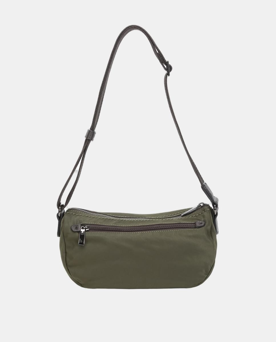 Mala a Tiracolo Pequena Freedom em Nylon Reciclado Verde-3