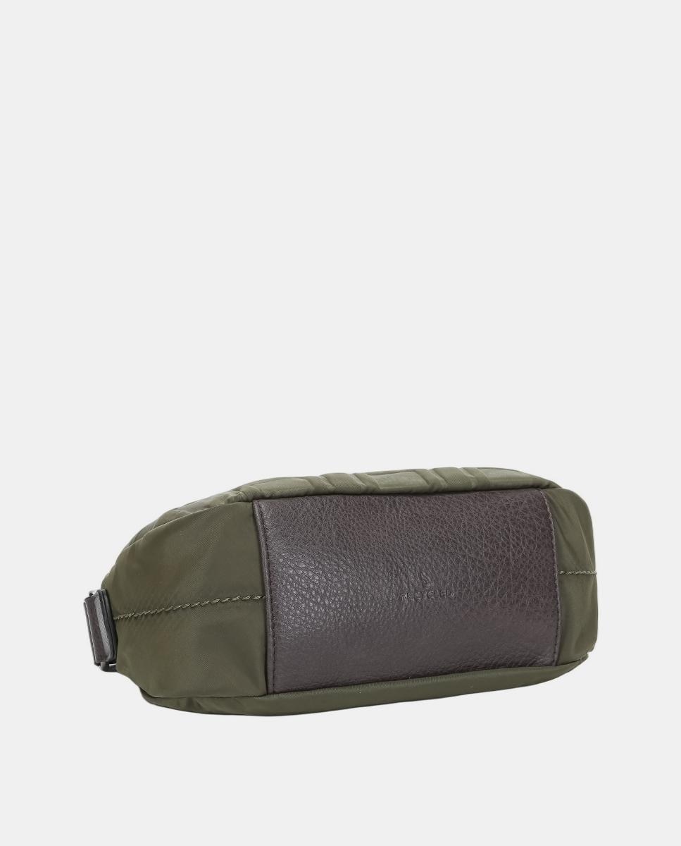 Mala a Tiracolo Pequena Freedom em Nylon Reciclado Verde-4