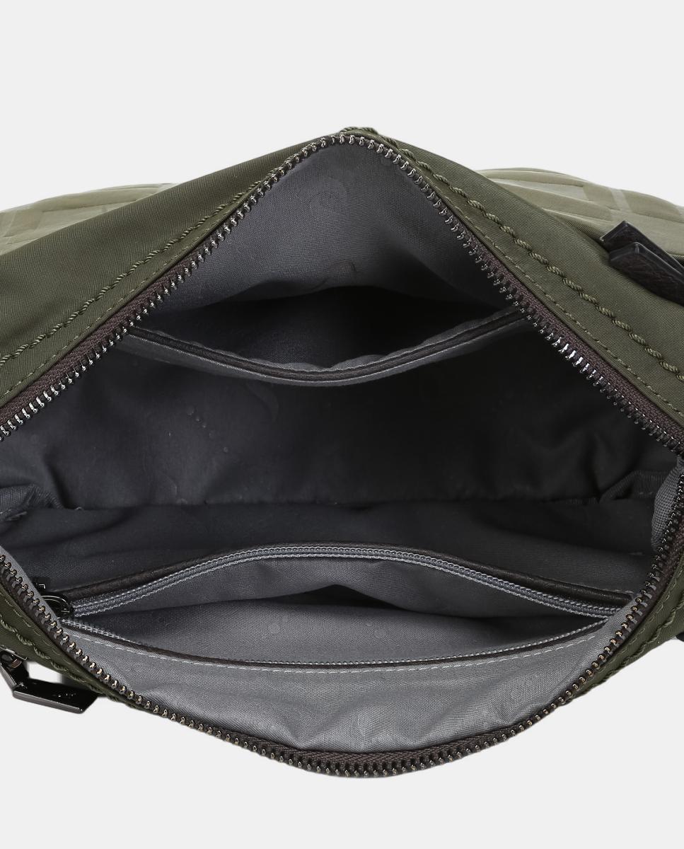 Mala a Tiracolo Pequena Freedom em Nylon Reciclado Verde-6