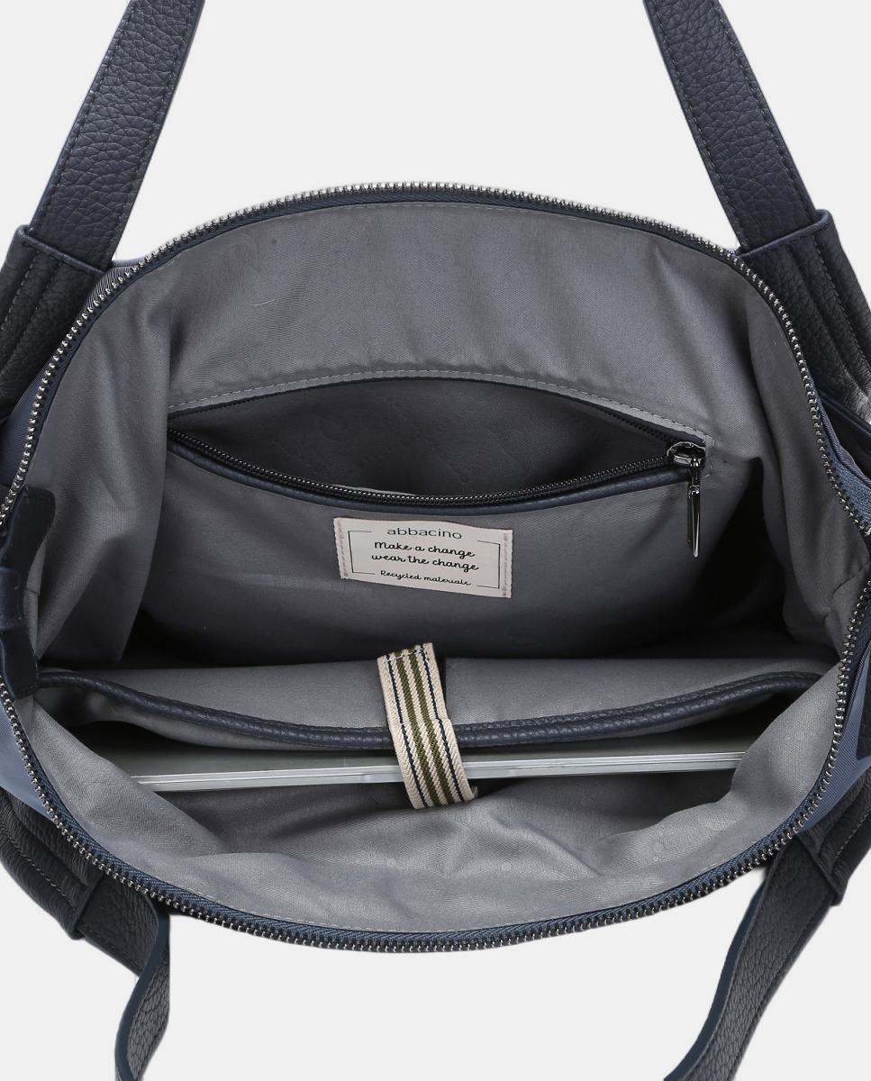 Mala Shopper Freedom em Materiais Reciclados Cinzento-5
