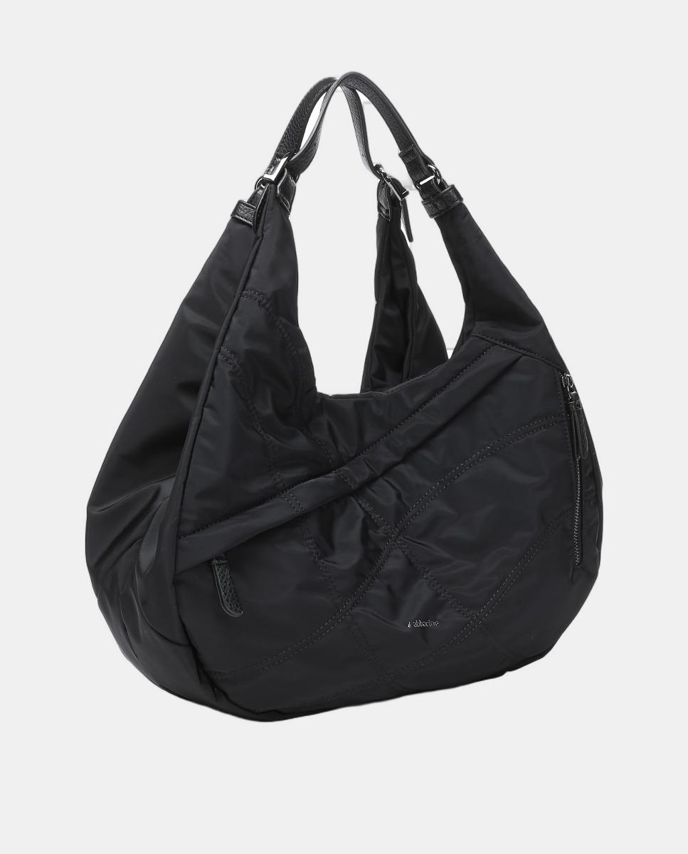 Mala de Ombro Freedom em Materiais Reciclados Preto-2