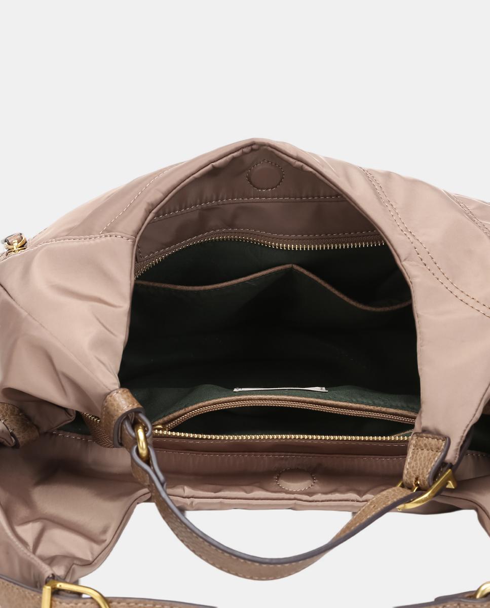 Mala de Ombro Freedom em Materiais Reciclados Camel-6